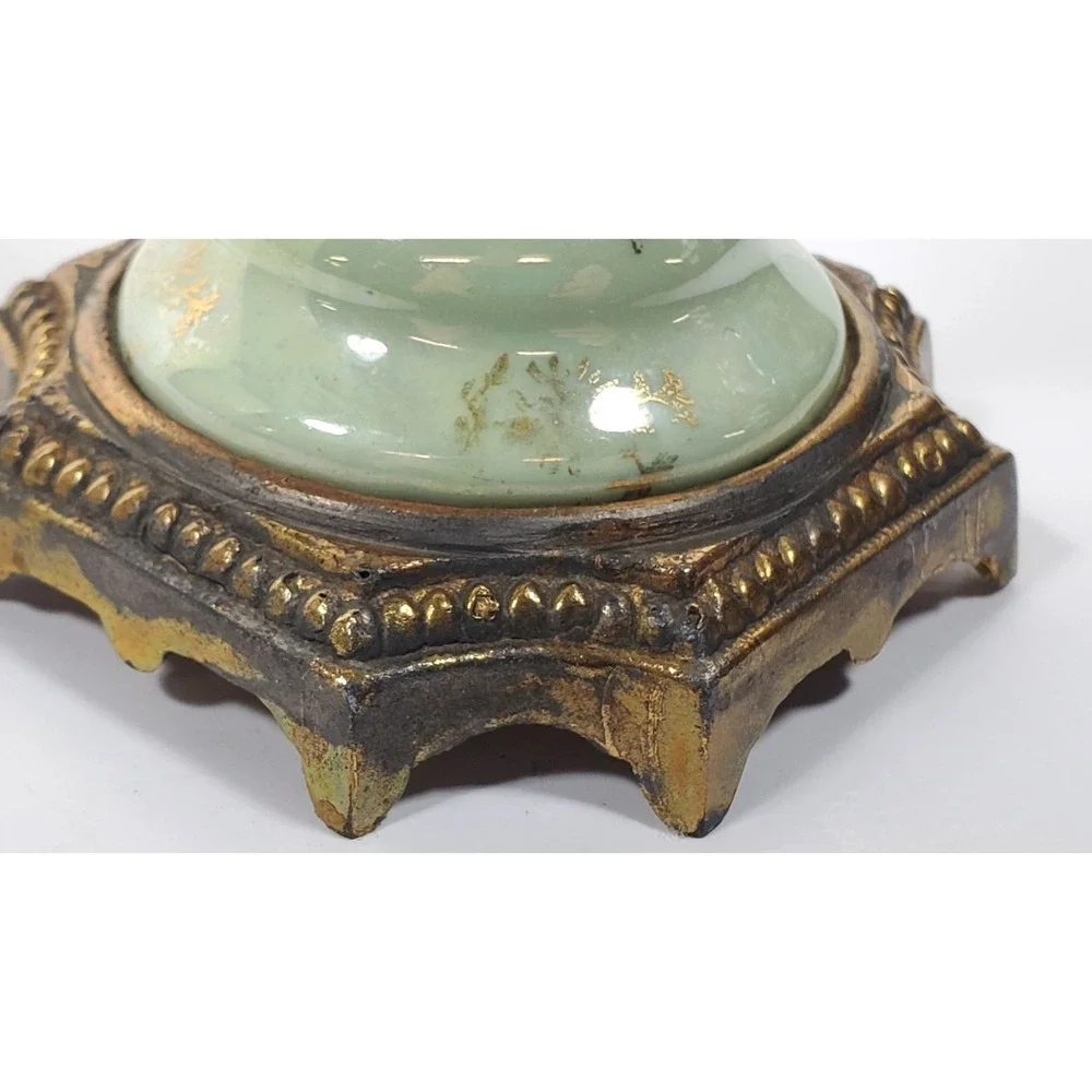 Antique French Sevres Style Urn Vase Porcelain Marked Lid Hand-Painted
